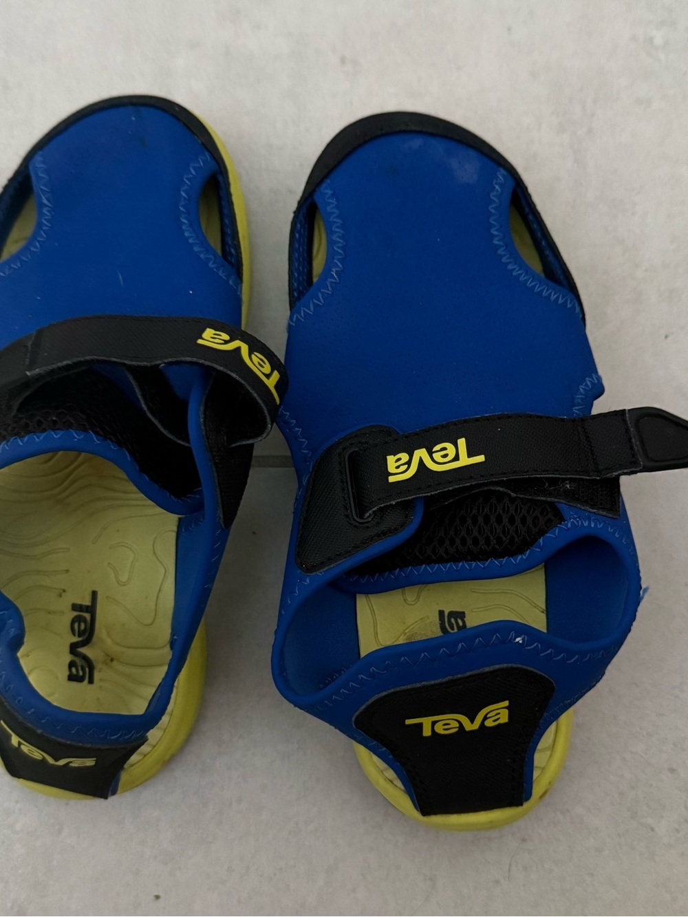 Teva tide pool Kids Blue and Yellow Open-Toe Water Sandals